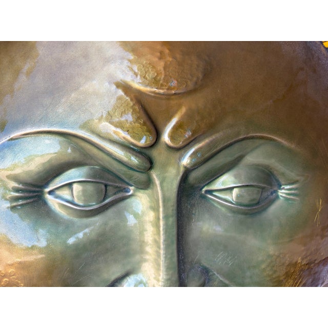 1960s Italian Modern Enameled Sun Sculpture For Sale - Image 10 of 11