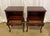 Wood Pair of 1940’s Solid Mahogany Queen Anne Night Stands For Sale - Image 7 of 11