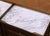 Pair of Vintage French Louis XVI Marble Top Mahogany Two-Drawer Nightstands For Sale - Image 9 of 14