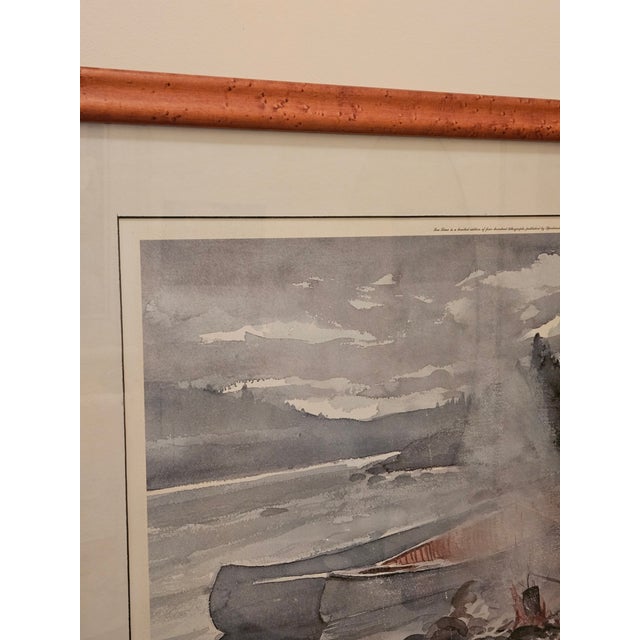 Large Signed Chet Reneson 1977 Water Color Print Titled "Tea Time" 166/400, Framed For Sale In Miami - Image 6 of 9