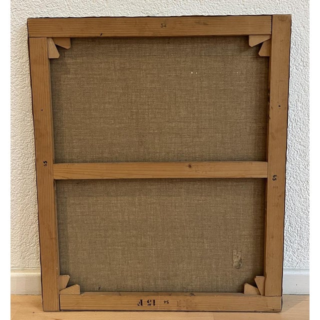 Bergerioux, Composition, 1957, Oil on Canvas For Sale - Image 10 of 11