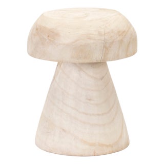 Wood Mushroom Stool 12.5"H For Sale