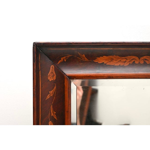 Wood Antique Dutch Mirror, 1820s For Sale - Image 7 of 11