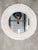 Beautiful coastal style handcrafted round seashell framed mirror with crochet trims. Featuring hand tied white moon snail...