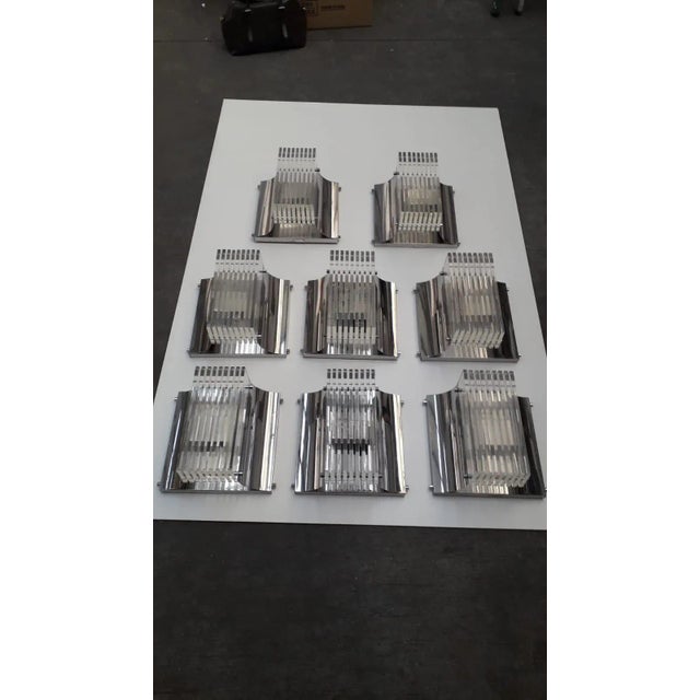 Plastic Mid 20th Century Architectural Lucite Sconce For Sale - Image 7 of 9