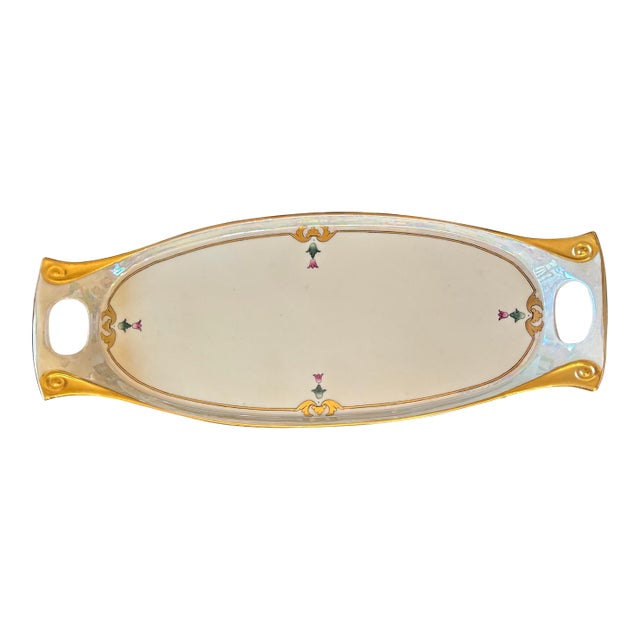 Early 20th Century Epiag Royal Hand Painted Tray, Czechoslovakia For Sale
