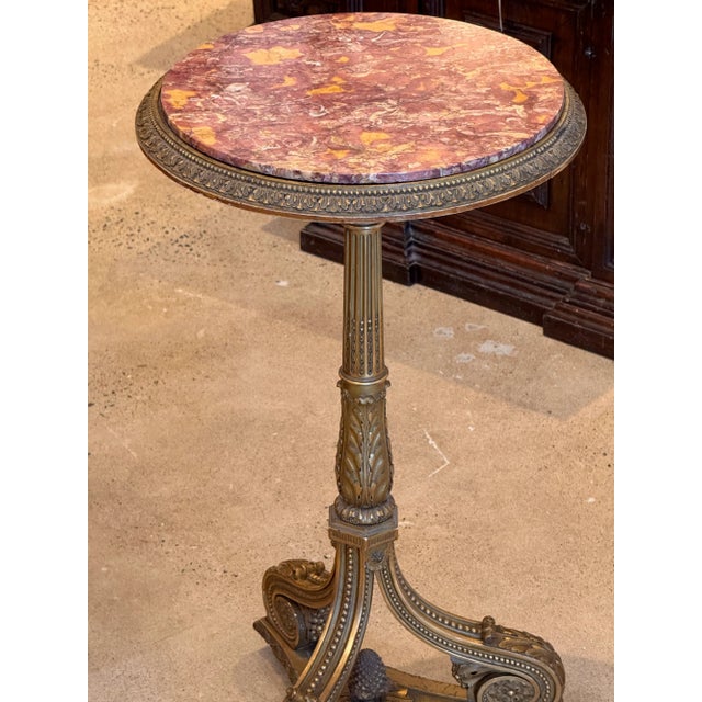 Gold 19th Century Giltwood Gueridon For Sale - Image 8 of 9