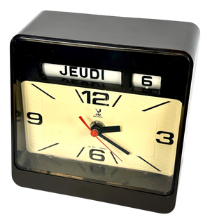 Space Age Desk Clock with Flip Calendar from Jaz, 1970s
