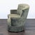 Traditional Vintage Green Velvet Loveseat With Button Back and Fringe Skirt For Sale - Image 3 of 7