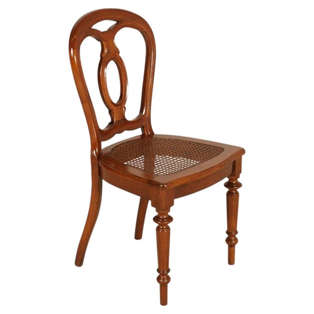 Antique Walnut Chairs with Vienna Straw Seats from Bassanos Ebanistery, 1890s, Set of 6, in Very Good conditions. Designed...