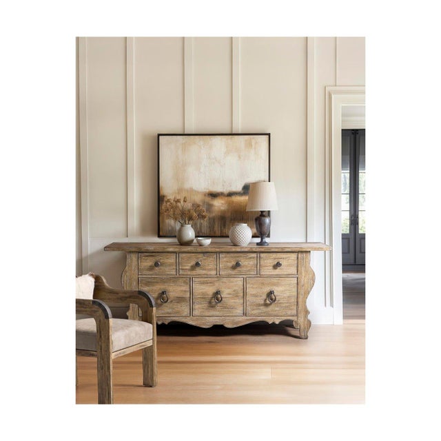 The dresser adds a cozy, vintage feel to your bedroom with its sculpted shape and handcrafted details. With hand-painted...
