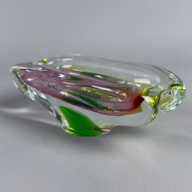 Glass Submerged Glass Ashtray by Josef Rozinek, 1960s For Sale - Image 7 of 15