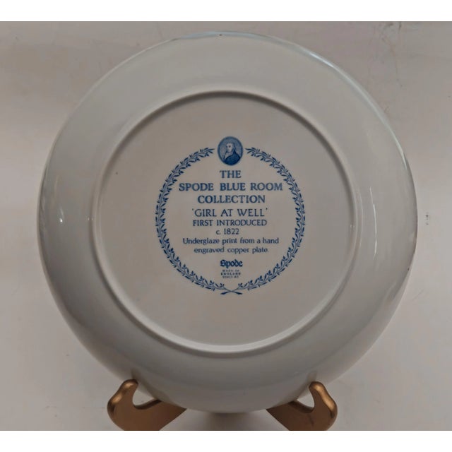 Spode Blue Room Collection Pasta Serving Bowl 11.75", Made In England This listing is for one 'Girl at Well' from the Blue...
