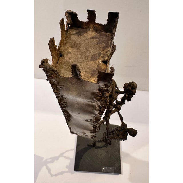 1960s 1960s Brutalist Mixed Metal Figure Sculpture For Sale - Image 5 of 10