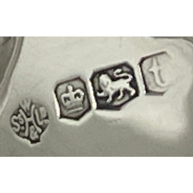 English Rectangular Silver Tea Set, 1930s, Set of 3 For Sale - Image 6 of 10