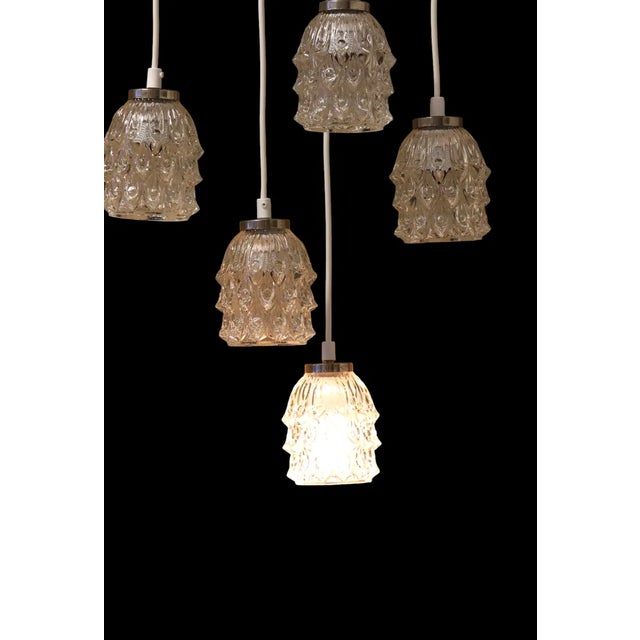 Silver Vintage Hanging Window Lamp, 1960s For Sale - Image 8 of 10