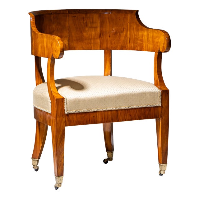 Biedermeier Desk Armchair, 1830 For Sale