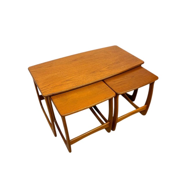 Vintage Mid-Century Modern Nesting Tables, 1960s Danish Design - Set of 3 For Sale - Image 4 of 10