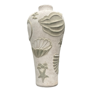 40" Vintage, Textured, Floor Vase