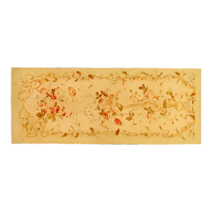 1890 Antique French Aubusson Rug, in Gallery Size w/ Floral Elements