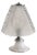 Petite Italian Art Deco Etched Murano Glass Lamp, 1940s For Sale