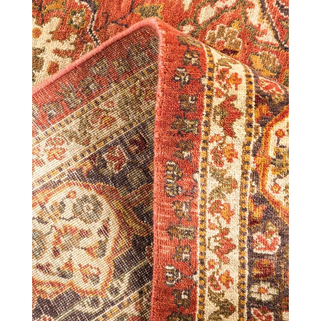 Vintage Traditional Hand Knotted Wool Square Area Rug, Rose - 5'10" X 6'2" For Sale In New York - Image 6 of 9