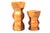 1960s Vintage Mid Century Handmade Wooden Candle Holders - a Set For Sale - Image 5 of 10