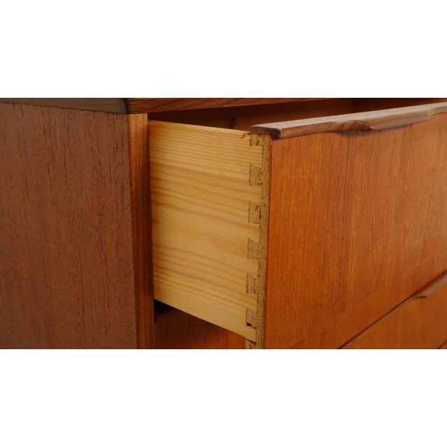 Vintage Danish Chest of Drawers in Teak For Sale - Image 9 of 11