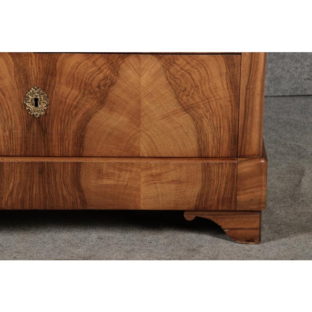 Antique Biedermeier Louis Phillipe Secretaire in Walnut, 1840 For Sale - Image 14 of 18