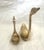 Mid-Century Modern MCM Pair of Brass Swans For Sale - Image 3 of 5