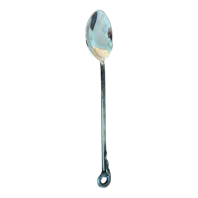 1980s Hand-Forged Tasting/Serving Spoon For Sale