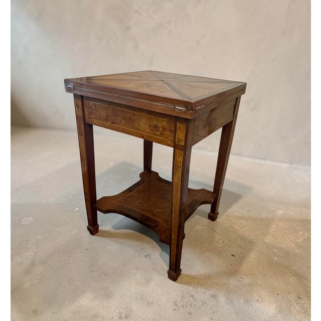 Late 19th Century Victorian Rosewood Handkerchief Envelope Game or Card Table For Sale - Image 4 of 10