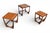 Brown Mid 20th Century Attributed to G Plan Astro Tile Top Nesting Tables in Teak #3 For Sale - Image 8 of 8