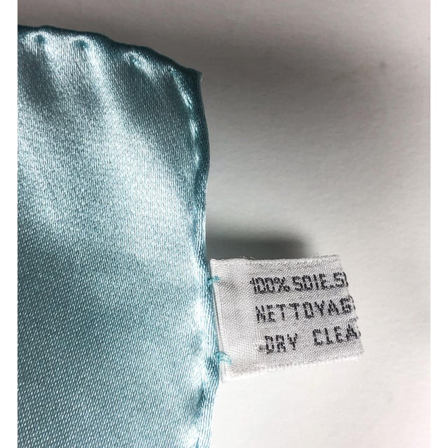 Pure Silk Valentino Vintage Scarf With Wall Hanging Scarf Holder For Sale - Image 10 of 11