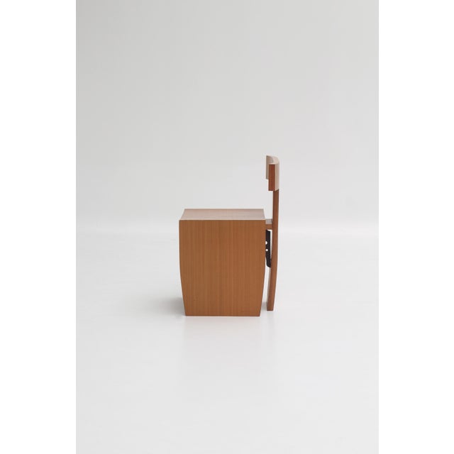 Brown Modern Accent Chair in Light Wood, 1960s For Sale - Image 8 of 14