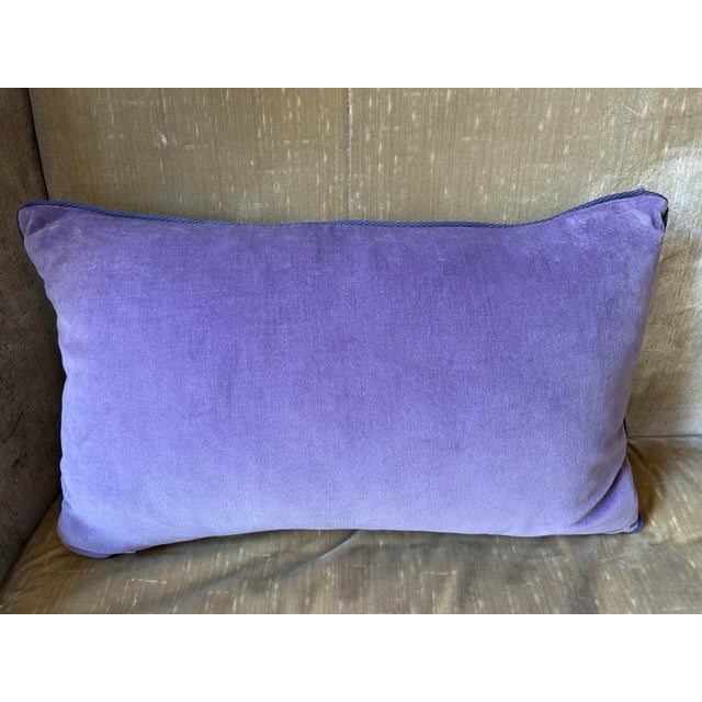 2020s Vintage Floral Printed Linen Pillow For Sale - Image 5 of 5