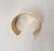 Vintage 1980s Signed Monet Wide Goldtone Cuff Bracelet For Sale - Image 11 of 14