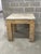 Stone Marge Carson Faux Goatskin and Stone Side Table For Sale - Image 7 of 10