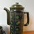 Arthur Wood studio mid-century earthenware coffee or tea set. Made of ceramic with a rich green glaze over a...