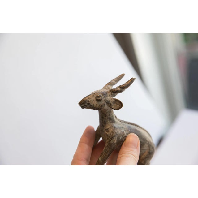 Mid 20th Century Vintage African Antelope Sculpture For Sale - Image 5 of 5