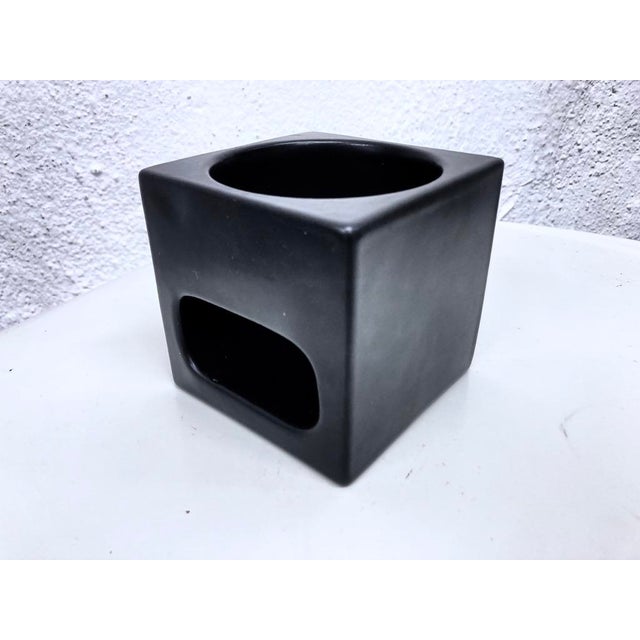 Black Desk Organizer by Pierre Cardin for Ceramica Franco Pozzi, 1970s For Sale - Image 8 of 8