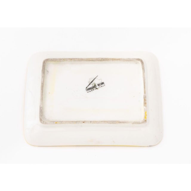 Late 20th Century Fornasetti Porcelain Rectangular Trays, 2 For Sale - Image 5 of 10