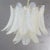 Metal Murano Glass Leaves Opal Color Suspension Chandelier, Italy, 1990s For Sale - Image 7 of 11