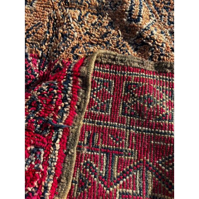 Tan Mid 20th Century Modern Moroccan Beni Mguild Rug For Sale - Image 8 of 10