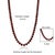 Classic Silver 49.05ct Natural Garnet Tennis Necklace Gift for Her For Sale - Image 10 of 12