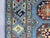 Blue and Burgundy Bokhara Wool Runner Rug With Tribal Gul Motifs, 2'11" X 9'7" For Sale - Image 9 of 17