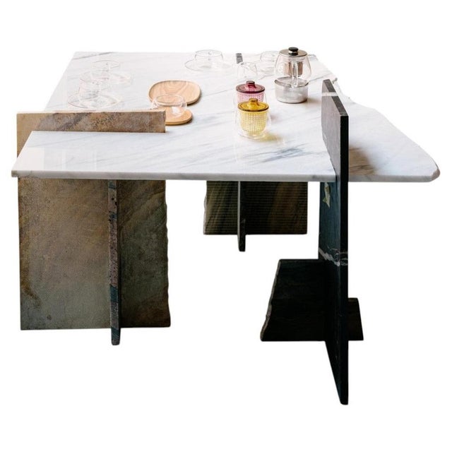 MB Coffee Table I in Reclaimed Natural Stone by Nerinea For Sale - Image 9 of 9