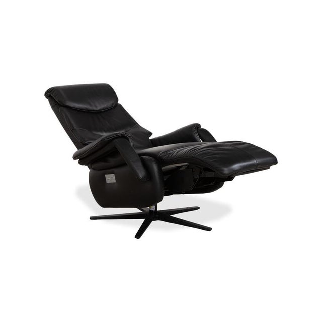 Mondo Multimaxx Relaks Leather Armchair Black Electric Function For Sale - Image 5 of 18