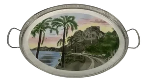 Jugenstil Ceramic Tray, 1909