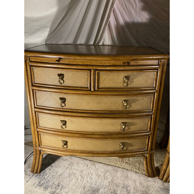 Traditional Kreiss Collection Natural Materials Dresser. 5 Drawers Dramatic Decor Yet Subtle Materials.I Do Not See a Signature or Label. For Sale - Image 3 of 12